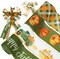 4 Rolls Fall Wired Edge Ribbon, 2.5 Inch x 6 Yards Each – 24 Yards Total, Green Autumn Pumpkin Truck Plaid Ribbon for DIY Wreaths, Bows, Gift Wrap, Farmhouse Thanksgiving & Harvest Decor (Green)